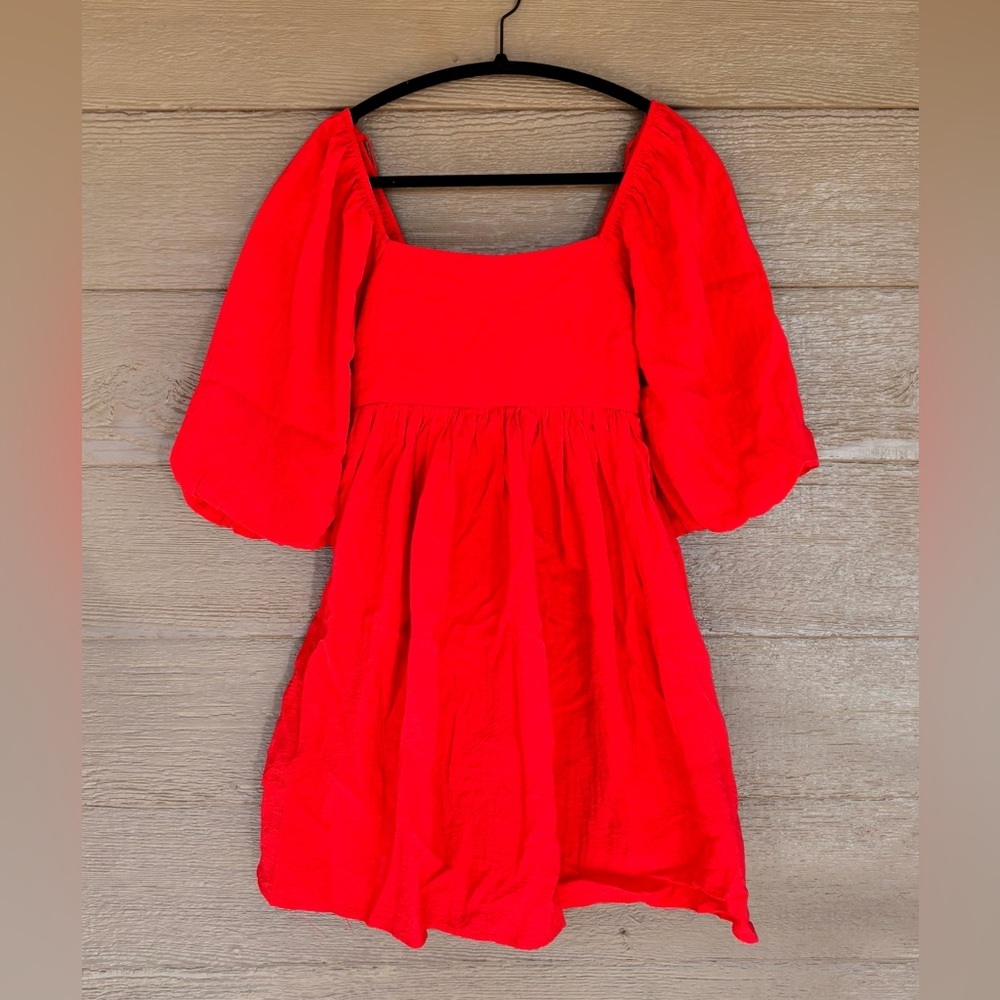 Moon River Scarlet Red Bubble Dress Size M